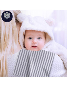 Paquete de 8 Paños de Eructo para Bebés BAMBOO QUEEN 40.6x30.5cm 2