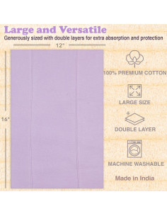 Paños de Eructo para Bebés Bublo Baby - 7 Paquetes 100% Algodón 2