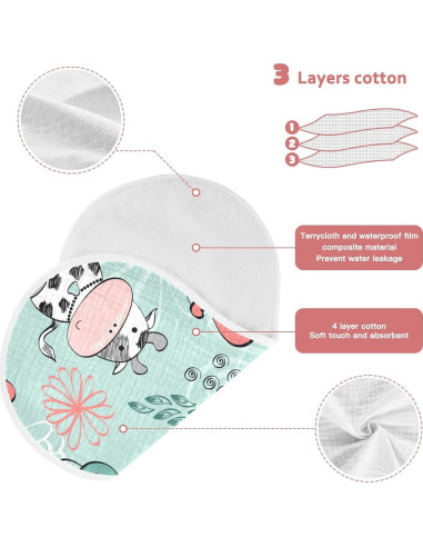 Pañales de Muselina Kigai para Bebés 28x56 cm Set de 4