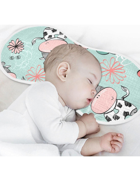 Pañales de Muselina Kigai para Bebés 28x56 cm Set de 4 Pañales de Muselina Kigai para Bebés 28x56 cm Set de 4