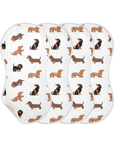 Juego de Paños de Eructos WELLDAY 56x28 cm Algodón Suave