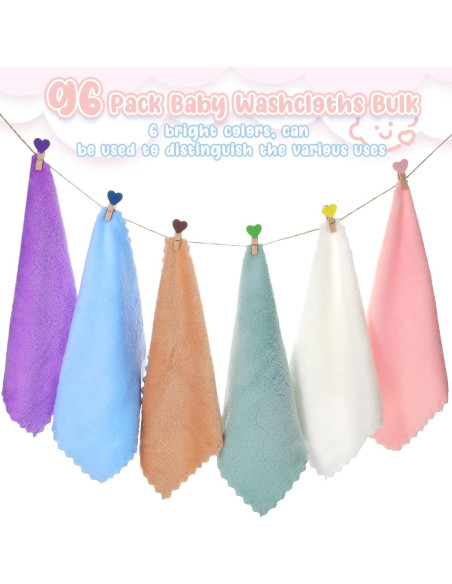 Chumia 96 Toallitas Faciales Microfibra 25.4x25.4cm Multicolor