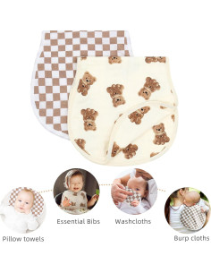 Paños de Eructo LifeTree 2 Piezas 70% Bambú 55.88x25.4cm 2