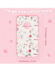 Baberos de Toalla Newwiee 5 Pcs para Bebé Unisex Absorbentes 2