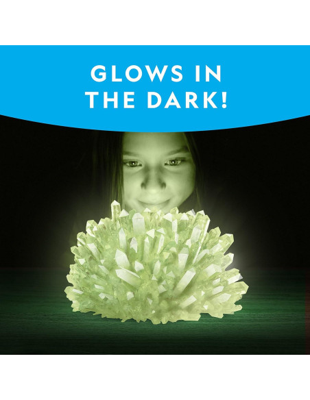 Kit de Crecimiento de Cristales Jumbo National Geographic - Cristal Gigante que Brilla en la Oscuridad