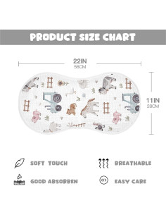 Paños de Eructo Burbuja 2 Unidades Algodón 55.88x27.94cm 2