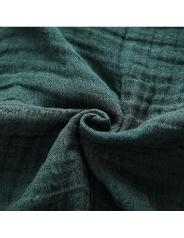 Mantas de Muselina CottCare 100% Algodón Verde 100x100 cm