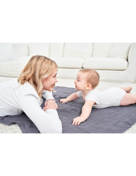 Mantas de Muselina CottCare 100% Algodón Verde 100x100 cm Mantas de Muselina CottCare 100% Algodón Verde 100x100 cm