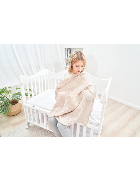 Mantas de Muselina CottCare 100% Algodón Verde 100x100 cm Mantas de Muselina CottCare 100% Algodón Verde 100x100 cm