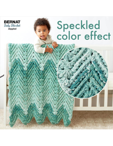 Manta Bernat Baby Dappled 300g Poliester Carbón