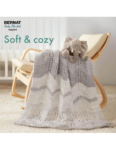 Manta Bernat Baby Dappled 300g Poliester Carbón