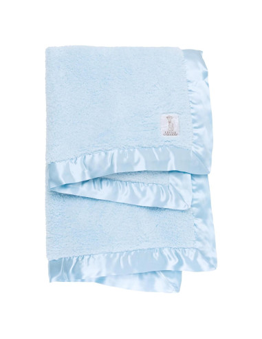 Manta de Bebé Little Giraffe Chenille 73.66x88.9cm Azul