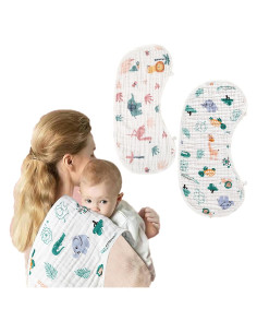 Paños de Eructo ZIXNEXKOO - 2 Unidades 100% Algodón Orgánico