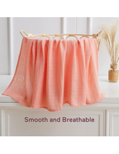 Mantas de Muselina Momcozy 120x120 cm Pack 4 Floral Suaves 2