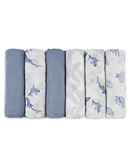 Paños de Eructo LYRICHOM BABY 70% Viscosa 6 Piezas 70x70cm