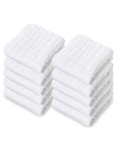 Paquete de 10 Paños de Muselina Dream Picks 30x30 cm Algodón