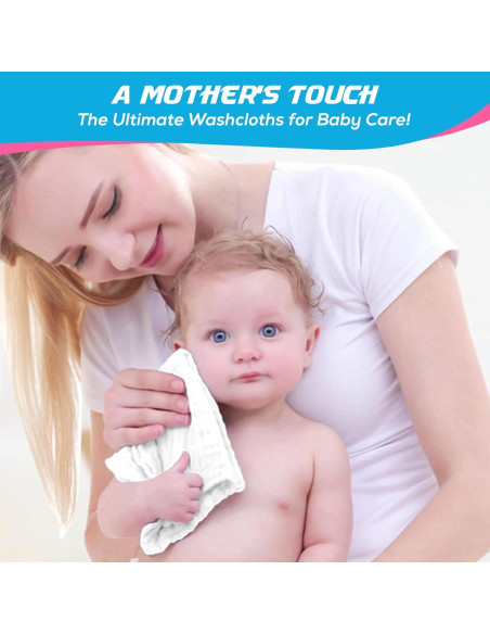 Paquete de 10 Paños de Muselina Dream Picks 30x30 cm Algodón