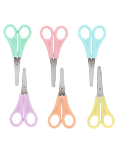 Paquete de 6 Tijeras de Seguridad Aacehlh para Niños 14 cm