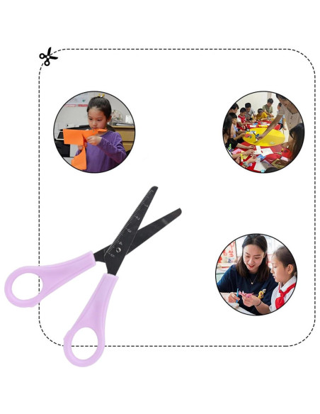 Paquete de 6 Tijeras de Seguridad Aacehlh para Niños 14 cm