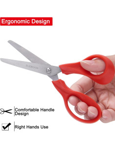 Tijeras para Niños SLEMOON 13.97 cm con Punta Redondeada - 3 Pcs 2