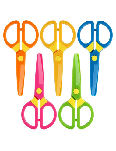 Tijeras de Seguridad LOVESTOWN para Niños 5PCS Plástico