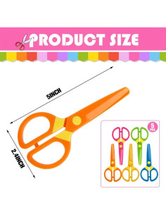 Tijeras de Seguridad LOVESTOWN para Niños 5PCS Plástico 2