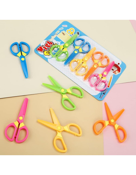 Tijeras de Seguridad LOVESTOWN para Niños 5PCS Plástico
