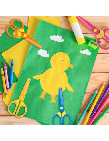 Tijeras de Seguridad LOVESTOWN para Niños 5PCS Plástico