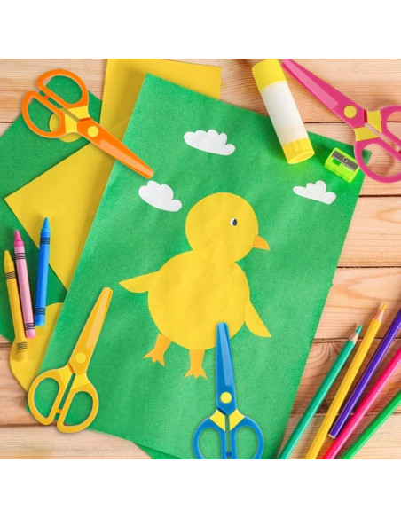 Tijeras de Seguridad LOVESTOWN para Niños 5PCS Plástico