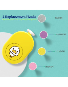 Lijadora de Uñas Eléctrica LUFFCABO Amarillo con Almohadillas 2