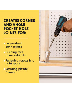 Kit de Plantilla de Agujeros de Pocket Herramientas Generales 76 Pcs 2