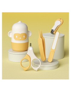 Kit de Uñas para Bebés Wentwos 4 en 1 Amarillo