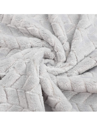 Manta para bebé Rest-Eazzzy de franela gris 101.6x127 cm