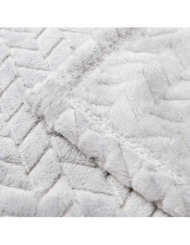 Manta para bebé Rest-Eazzzy de franela gris 101.6x127 cm