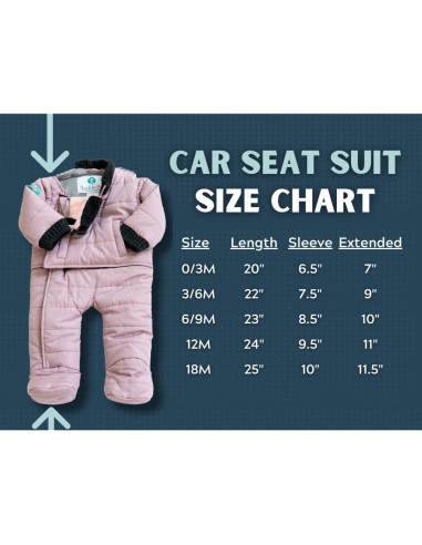 Abrigo de Invierno Buckle Me Baby para Asiento de Auto 3 Meses