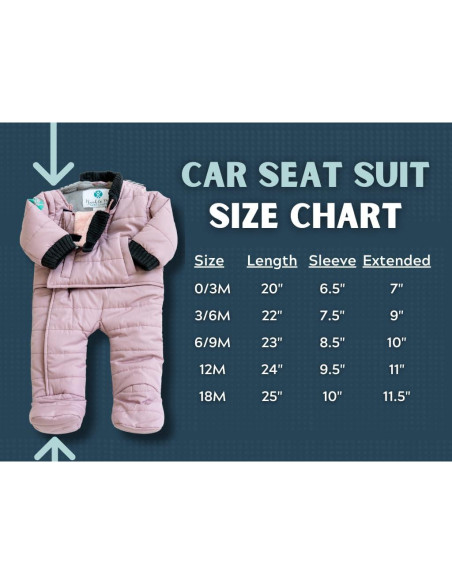 Abrigo de Invierno Buckle Me Baby para Asiento de Auto 3 Meses