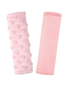 Almohadillas para Cinturones de Bebé LW0010 - Suave Franela Rosa