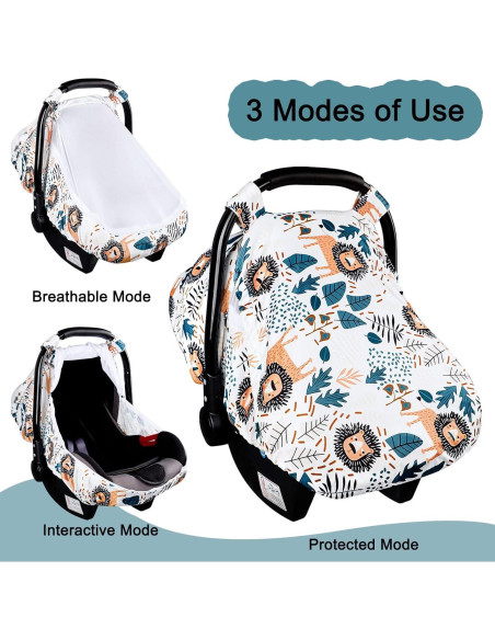 Cubierta de Asiento de Coche SWESEN para Bebés León Transpirable