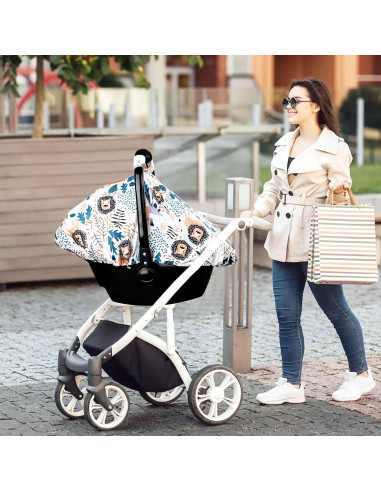 Cubierta de Asiento de Coche SWESEN para Bebés León Transpirable