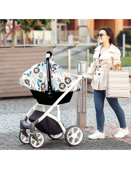 Cubierta de Asiento de Coche SWESEN para Bebés León Transpirable