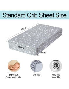 Juego de 4 Sábanas Ajustadas para Cuna Bimocosy Microfibra 2