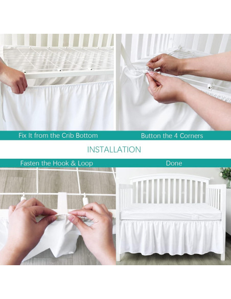 Funda de Cuna Biloban 132x71 cm con Caída 36 cm Ajustable