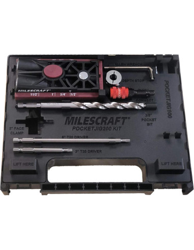 Kit de Jig de Agujeros en Ángulo Milescraft 1325 PocketJig200