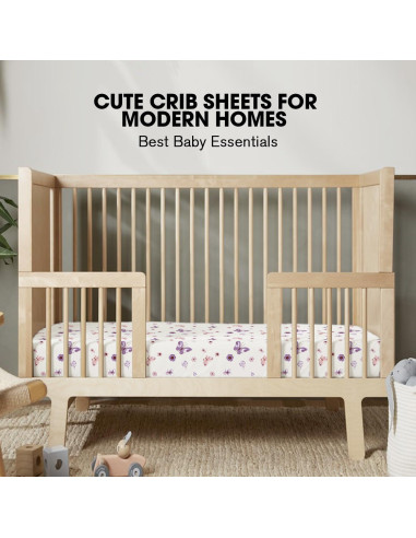 Juego de Sábanas para Cuna Little Grape Land 4 Piezas Floral