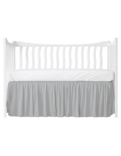 Faldón de Cuna MD Home Decore 100% Algodón Gris Claro 35.56 cm