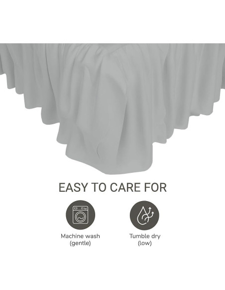 Faldón de Cuna MD Home Decore 100% Algodón Gris Claro 35.56 cm