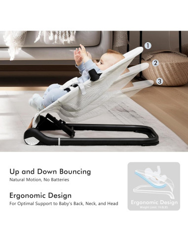 Silla de rebote TotRun para bebés - Ergonomía y confort