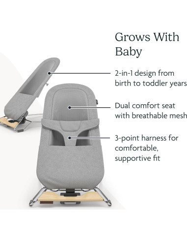 Bouncer UPPAbaby Mira 2-en-1 Portátil Charlie - 13.2 kg