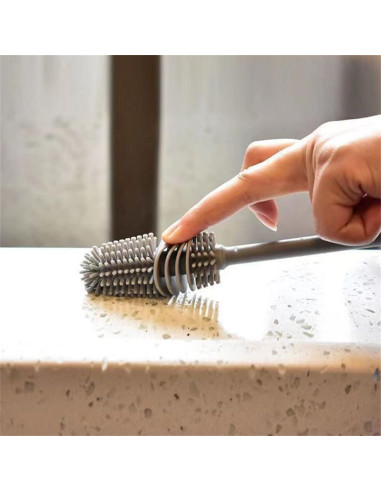 Cepillo Limpiador de Botellas EYAKEG de Silicona 28 cm