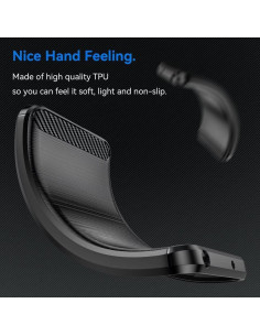 Funda TPU Carbono para Nokia 7.1 - Sidande Negra 2